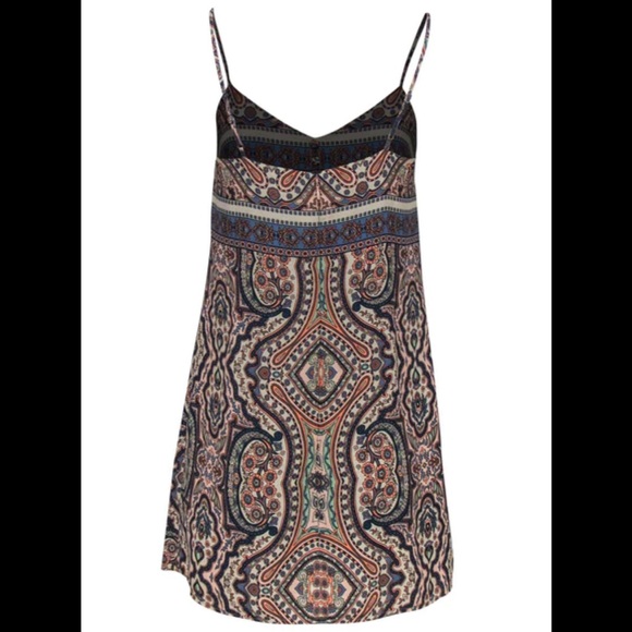 BCBGMAXAZRIA Blue & Pink Paisley Draped Front Romper XS - Picture 2 of 11